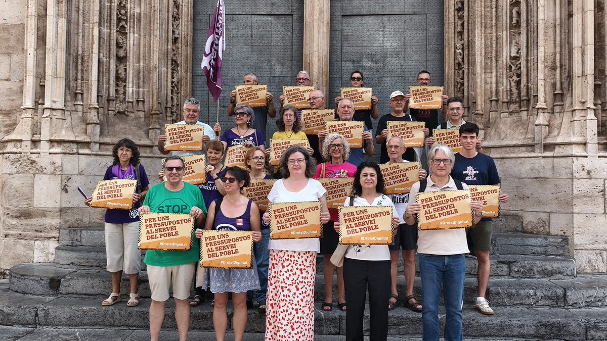 Les entitats convocants de la concentració #DretsiDignitat del 17 de juliol fem una crida a la mobilització per uns pressupostos al servei del poble valencià

⏰ 19h
📍 València - Enfront de les Corts Valencianes
📍 Castelló - Plaça Maria Agustina
📍 Alacant - Casa de les Bruixes