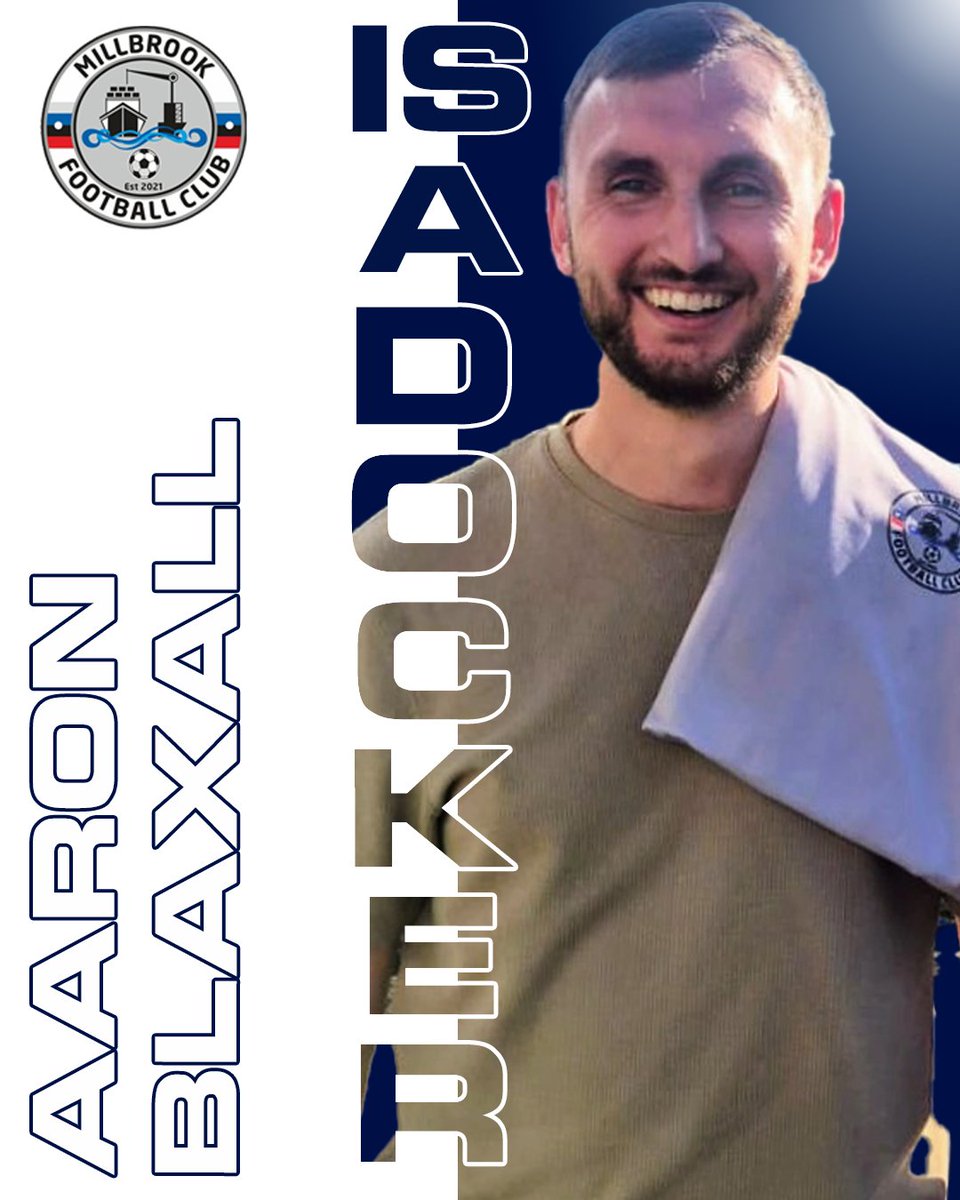 Millbrook FC (@millbrook_fc) on Twitter photo π¨π NEW SIGNING ππ¨
<a href="/AaronBlaxall10/">Aaron Blaxall</a> Welcome to Millbrook FC
π§ Defender π§
Upthedockers ποΈ π¨π NEW SIGNING ππ¨
<a href="/AaronBlaxall10/">Aaron Blaxall</a> Welcome to Millbrook FC
π§ Defender π§
Upthedockers ποΈ