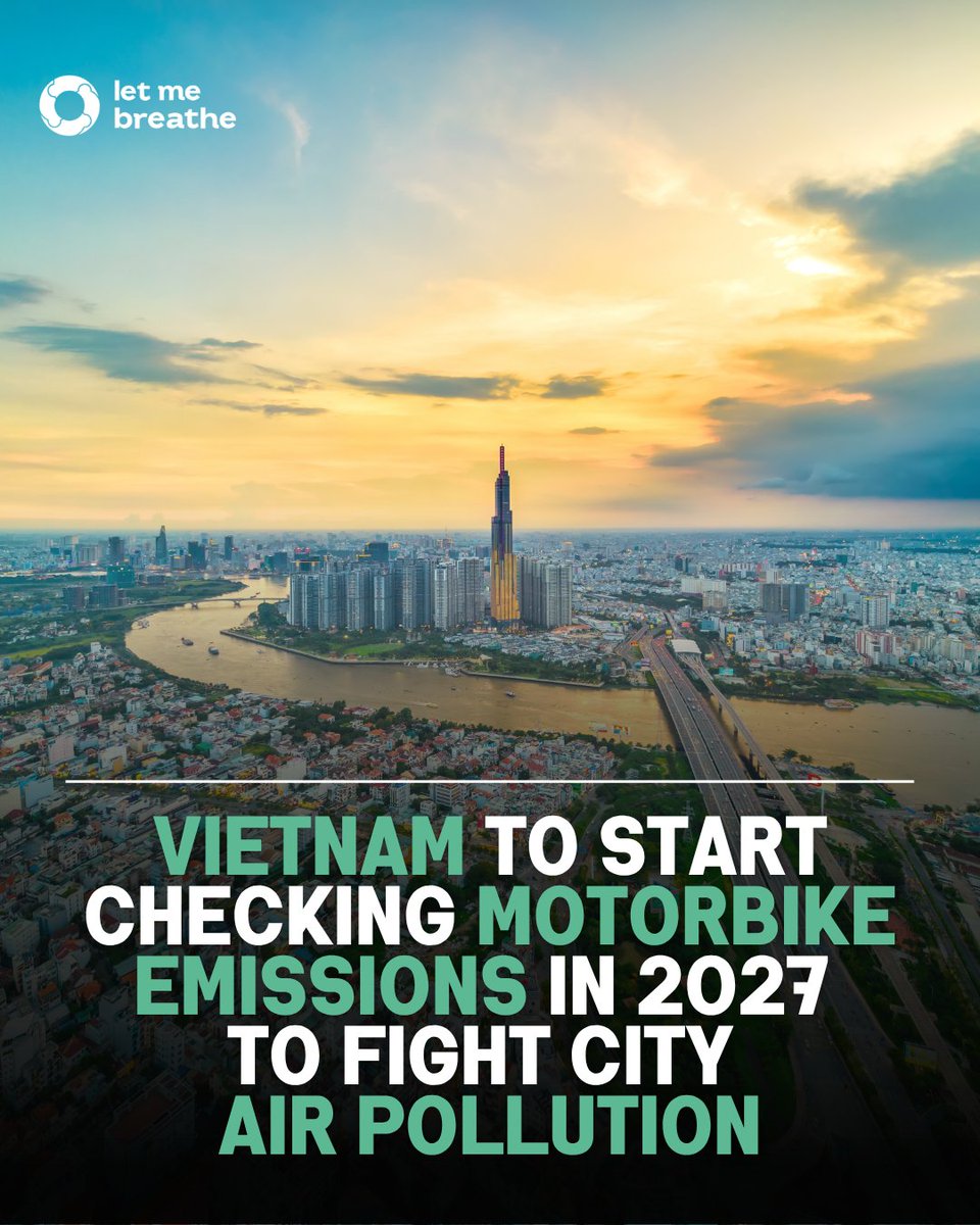 Vietnam to roll out motorbike emission checks in 2027 to curb rising urban air pollution. The phased plan starts with Hanoi and Ho Chi Minh City.

This is what air action looks like.

Source: Vietnam plus