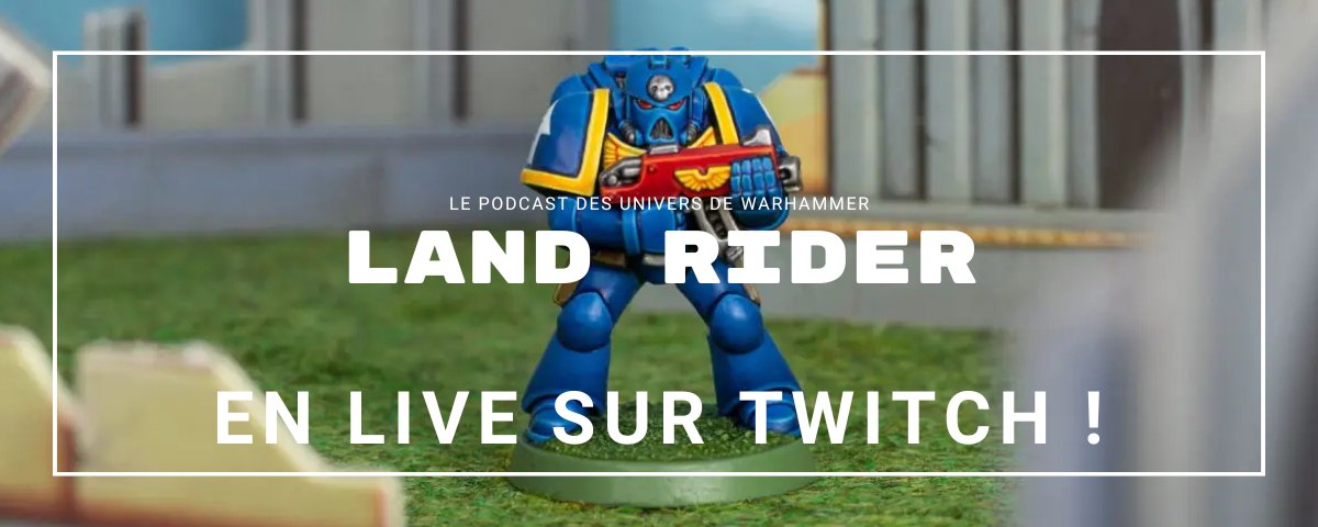 LandRiderPod's tweet image. 📢 ON EST EN LIVE ! 

👴 Retrouvez-nous pour passer une belle soirée, placée sous le signe du #OldHammer ! 

➡️ C&apos;est dès maintenant sur Twitch : twitch.tv/landriderpod