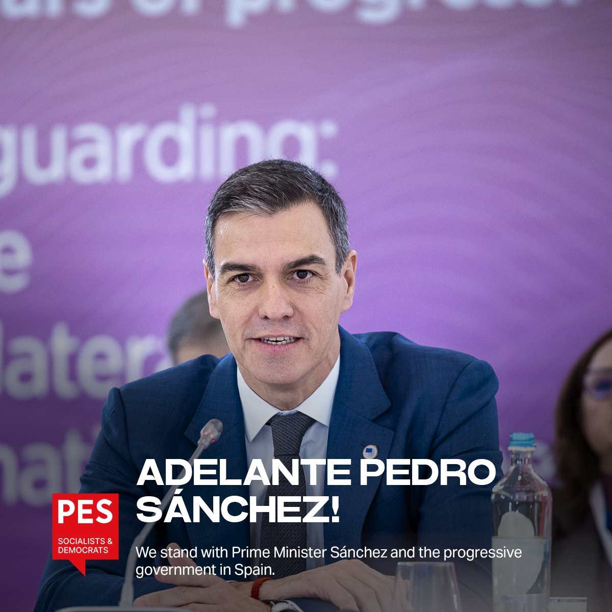 Pedro Sánchez shows what leadership looks like: action, integrity, and commitment to democracy. We stand with the <a href="/PSOE/">PSOE</a>. Truth and transparency always come first.