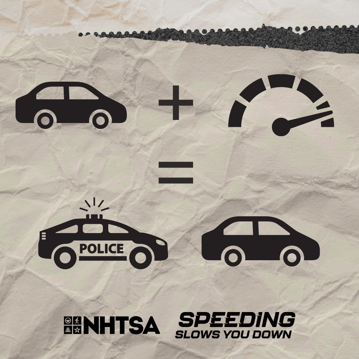 Consequences of speeding: a ticket, a crash, an injury — even death. Speeding Slows You Down. #BeStreetSmartNJ

Consecuencias del exceso de velocidad: una multa, un accidente, una lesión... incluso la muerte. El exceso de velocidad te frena.