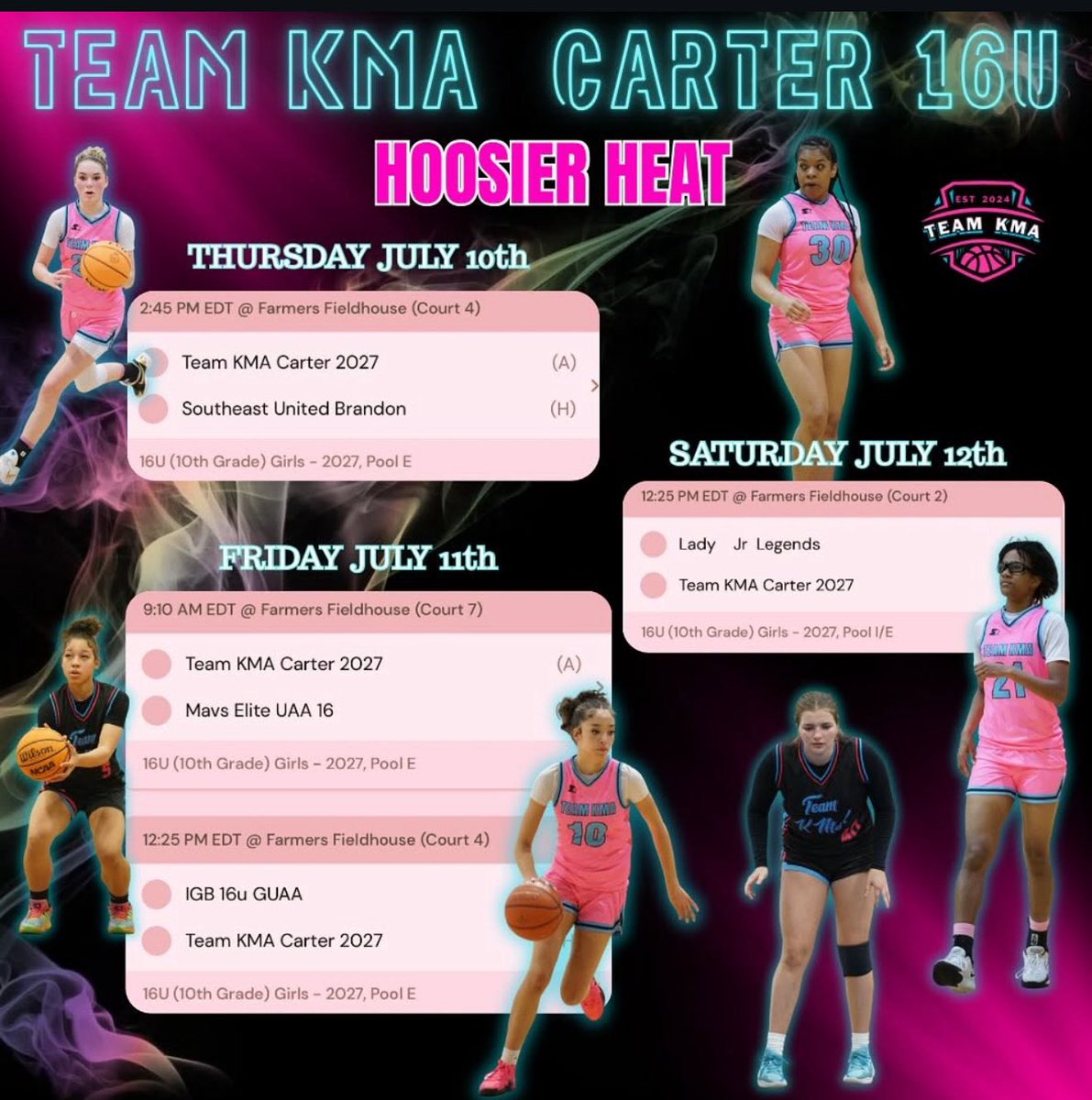 Blythe Cunningham (@_blythe5_) on Twitter photo It’s Indy time!!! So excited to finally be back with my team. Coaches here is where I will be Thursday-Saturday! <a href="/Teamkma24/">Team KMA</a> <a href="/Assist_U_/">AssistU Recruiting</a> <a href="/WCA_WBB/">WCA Varsity Girls Basketball</a> It’s Indy time!!! So excited to finally be back with my team. Coaches here is where I will be Thursday-Saturday! <a href="/Teamkma24/">Team KMA</a> <a href="/Assist_U_/">AssistU Recruiting</a> <a href="/WCA_WBB/">WCA Varsity Girls Basketball</a>