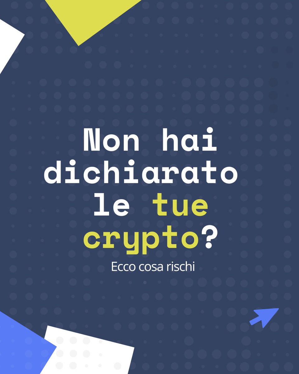 okipo_io's tweet photo. Negli ultimi anni, molti investitori in criptovalute hanno sottovalutato gli obblighi fiscali.

Oggi però l’Agenzia delle Entrate ha occhi ben aperti sulle movimentazioni digitali.

Noi ti consigliamo di dichiarare, prima che arrivino accertamenti e sanzioni. 🔥
#Crypto #tasse https://t.co/lwt4mruI7O