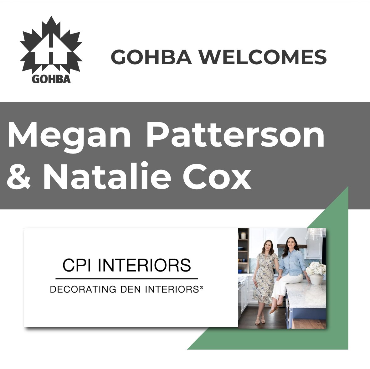 Welcome to the #GOHBA community CPI Interiors - Full Service Interior Design Firm, Megan Patterson &amp; Natalie Cox
CPI Interiors is a full service interior design firm based in Ottawa that specializes in turn key renovation and decorating.
We offer beautiful and highly functional