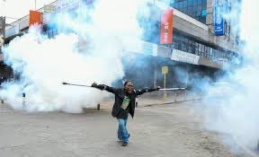 Kenyan Gen Z during protests after Ruto orders police to shoot their legs