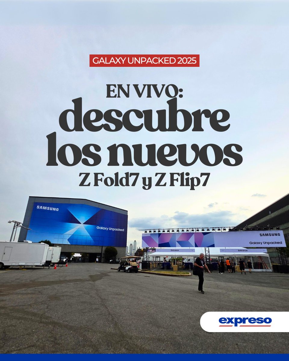#GalaxyUnpacked | Samsung revela al mundo una nueva generación de smartphones plegables. Hoy, la compañía surcoreana transmite en vivo desde Brooklyn, Nueva York, su esperado evento.

Síguelo aquí EN VIVO 👉 bit.ly/4616Spx
