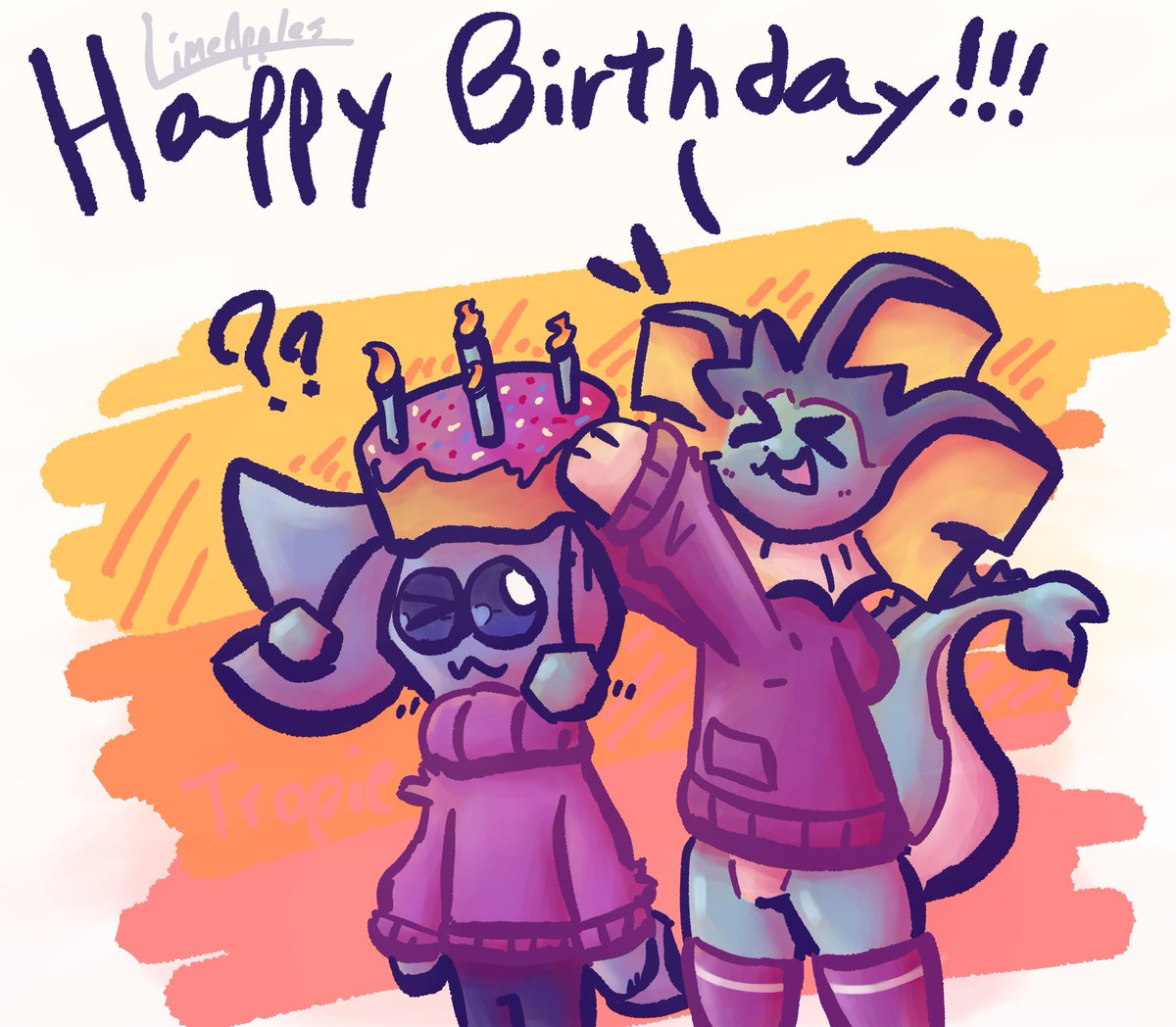 Happy birthday <a href="/Tropineapple1/">Tropie</a> 
The adorable hexxy