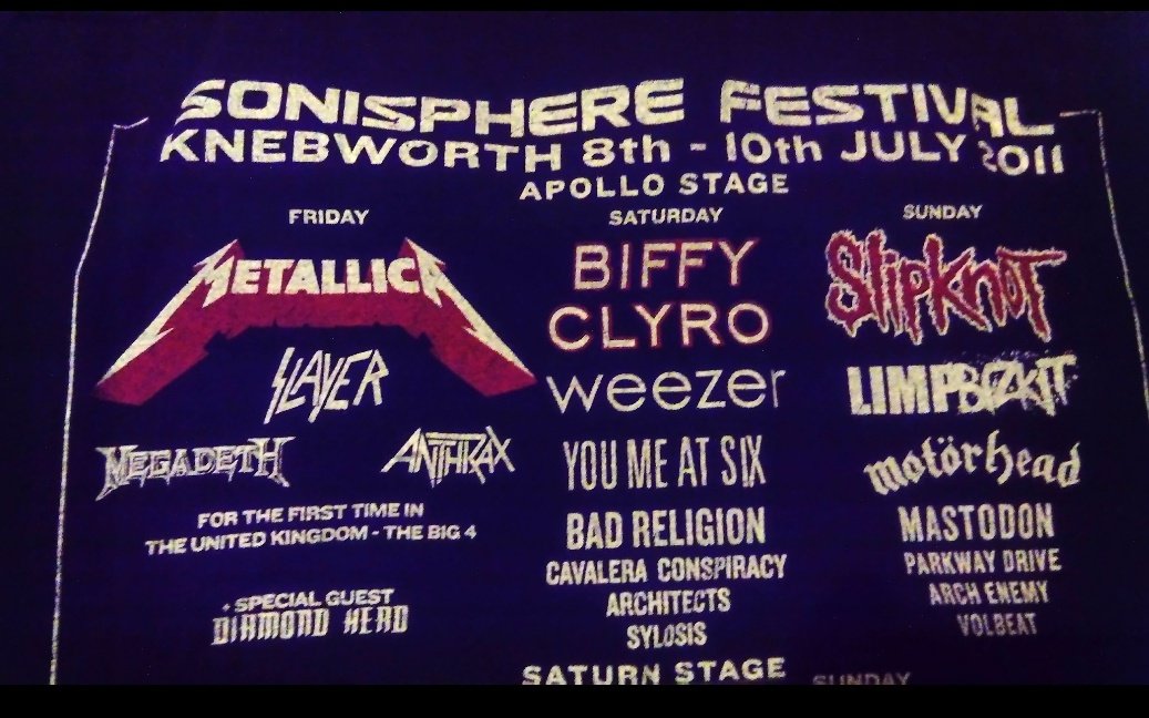 leonski700's tweet image. The Saturday at @Sonisphere  Knebworth 🇬🇧 back in 2011 and saw three big hitters playing the bill who were awesome &quot;live&quot;. Alternative for me that day but thoroughly enjoyed @youmeatsix @Sum41 @Weezer🤘@mitchlafon @BerserkerBill @TheDuckLR @RockTheseTweets @marillion073 @TTFTPR