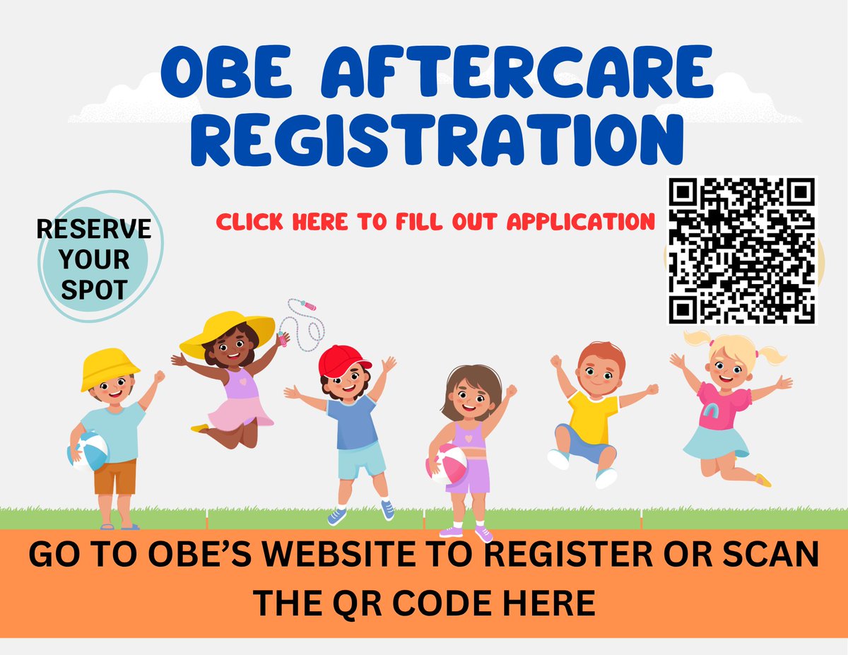 It's that time of year again -- Register your student(s) for OBE Aftercare today before spots fill up!  orangebrook.browardschools.com/our-school/sch…