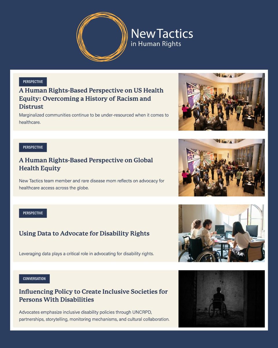 newtactics's tweet image. ♿ July is #DisabilityPrideMonth—a time to recognize the leadership & resistance of the disability community.
Disability rights are #HumanRights.
Explore these perspectives & more at bit.ly/NTdisability
#DisabilityPride #NewTactics #NothingAboutUsWithoutUs