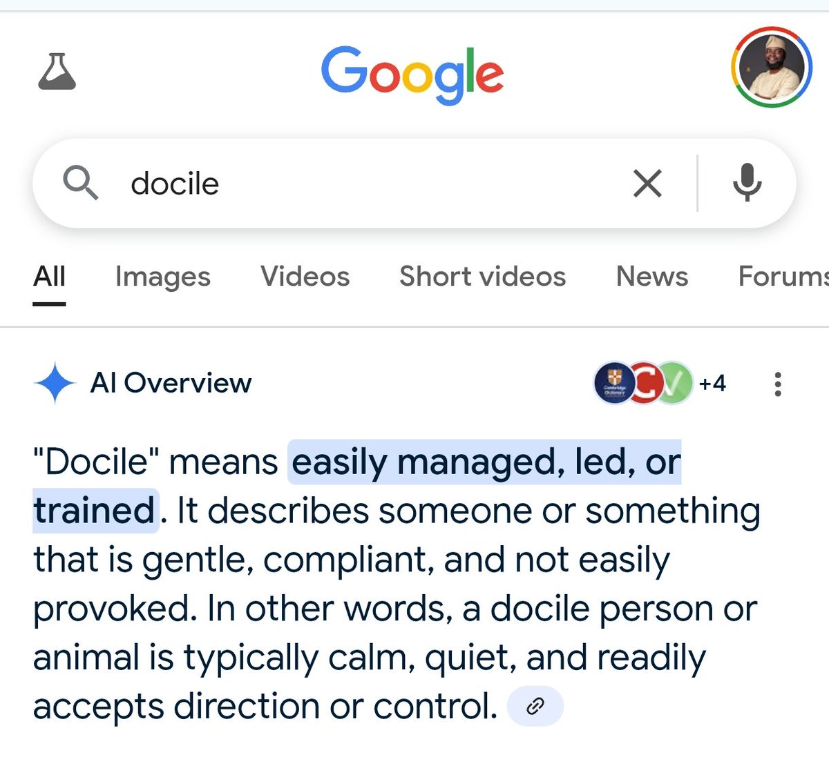 POK (@real_pok) on Twitter photo <a href="/OgbeniDipo/">Dr Dípò Awójídé</a> this is the meaning of docile incase you don't know the meaning.
Are Yorubas docile or not?
Our culture raises us to be docile <a href="/OgbeniDipo/">Dr Dípò Awójídé</a> this is the meaning of docile incase you don't know the meaning.
Are Yorubas docile or not?
Our culture raises us to be docile