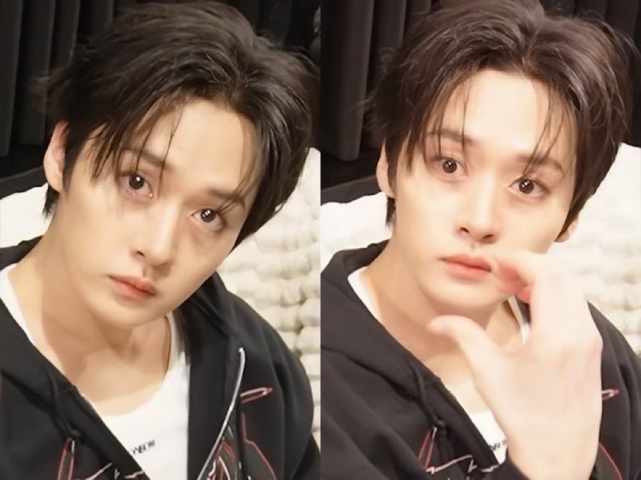 WHY IS HE LOOKING LIKE THAT AT HYUNG