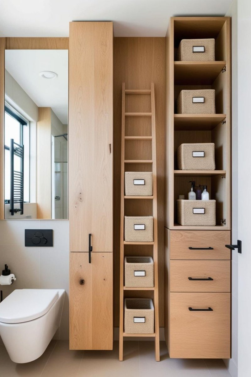 besuitedhome's tweet image. Try vertical storage to maximize your small bathroom space — use tall shelves and wall-mounted cabinets.
🔗 Read: besuitedhome.com/15-small-bathr…
#VerticalStorage #SmallBathroom #SpaceSaving