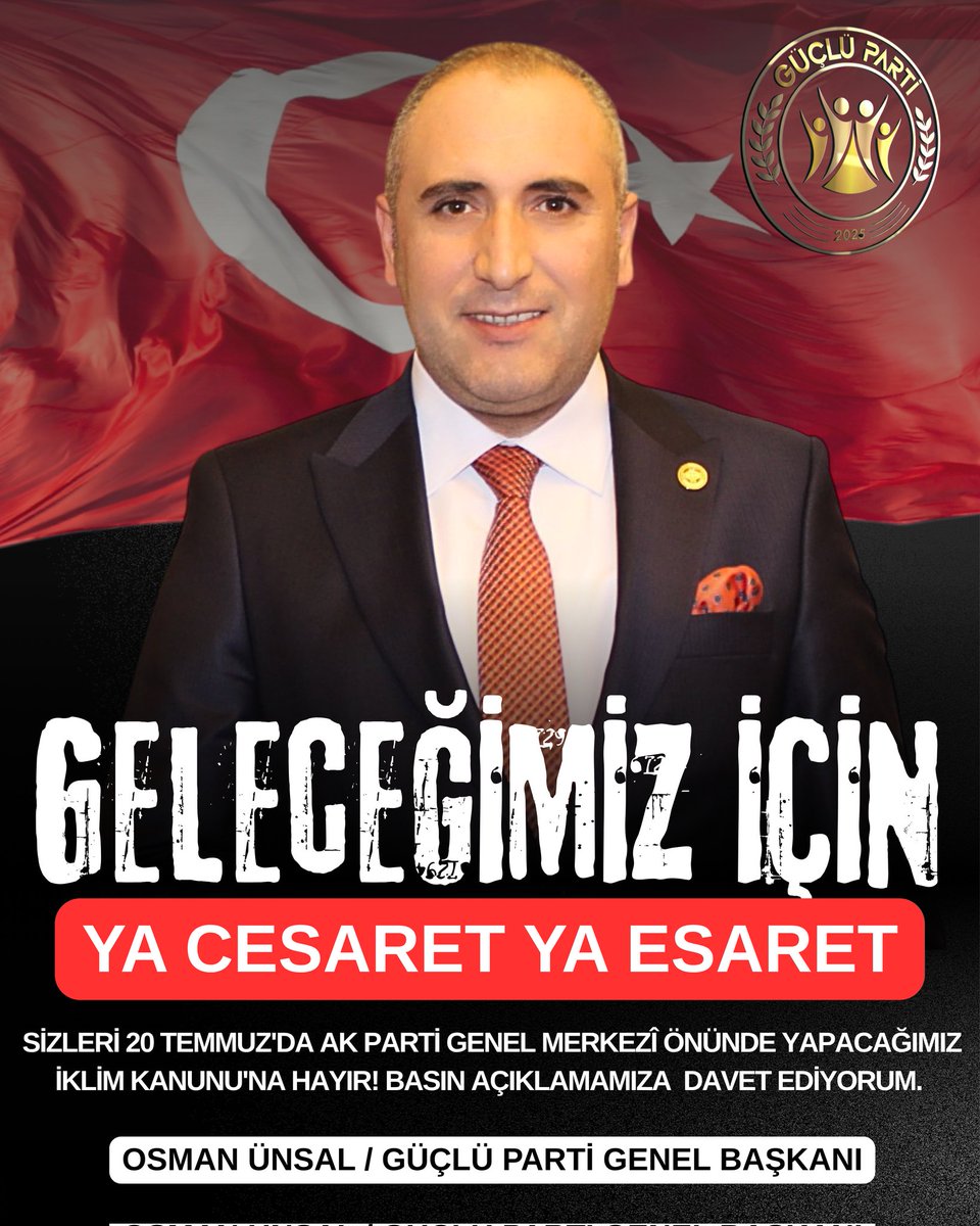 Milletimizin büyük kesimi "İklim Kanunu" fitnesinin bilinmeyen taraflarını araştırıyor ve haklı olarak bu kanuna karşı çıkıyor. 

Sn. Cumhurbaşkanı'nın ülke çıkarlarını düşünerek "İklim kanunu"na tepki veren milletimizi şuursuzluk ve hainlikle suçlaması büyük bir gaflettir!