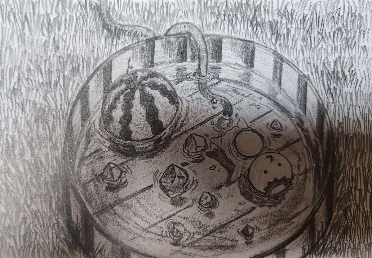 nekoippaineru's tweet image. 何か素敵なタグがあったので描きました。納涼の河童。
#毎日暑過ぎるから涼しい河童描く