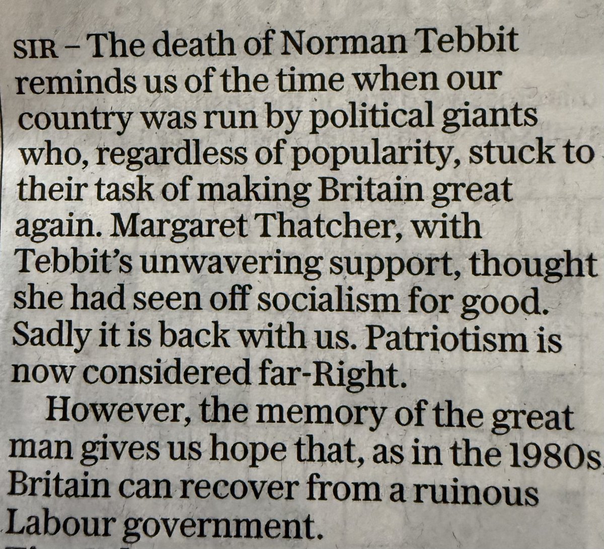 And the letters maintain the narrative. Time Something Changed again…