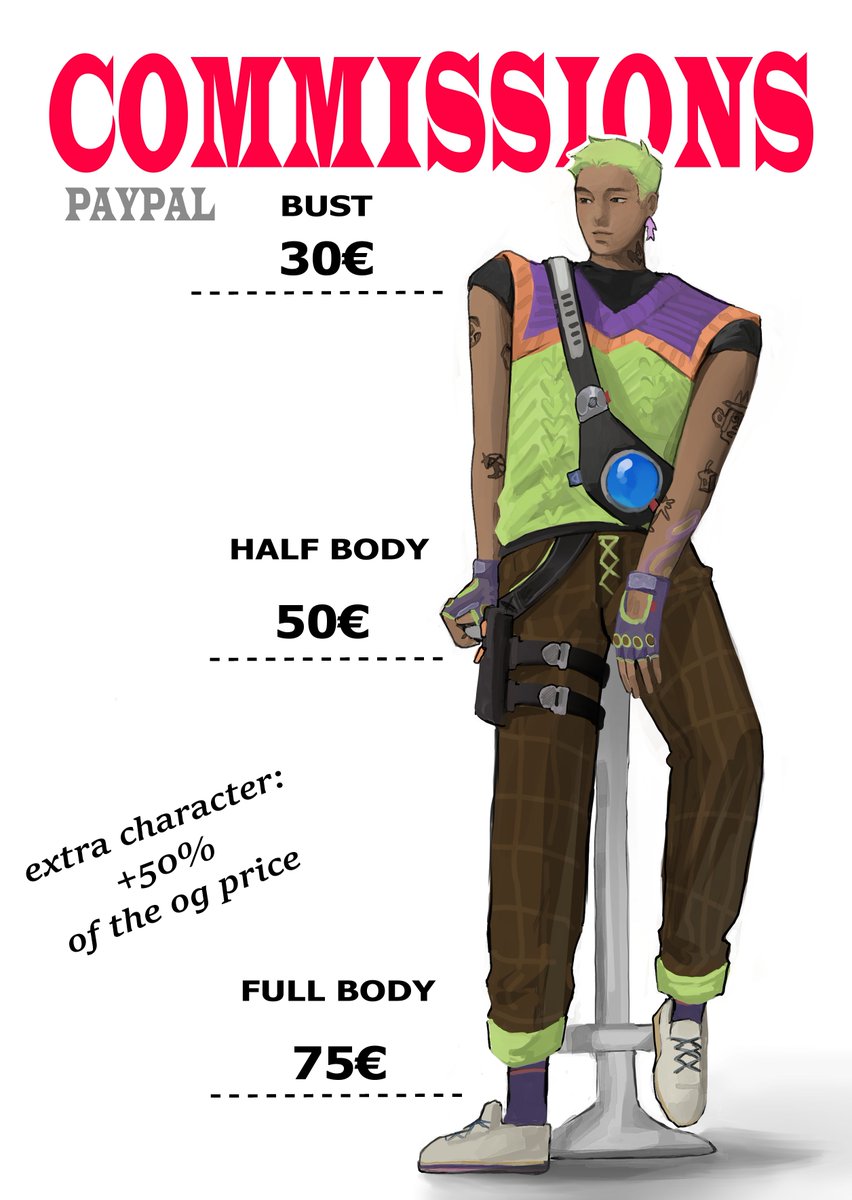 gary_arts_'s tweet image. Commissions status: OPEN!!
-prices are still the same but I wanted to update the artwork
!!commissions will be open until the end of september and all funds will be going towards me moving out for university!!
thank you for the support 🫶