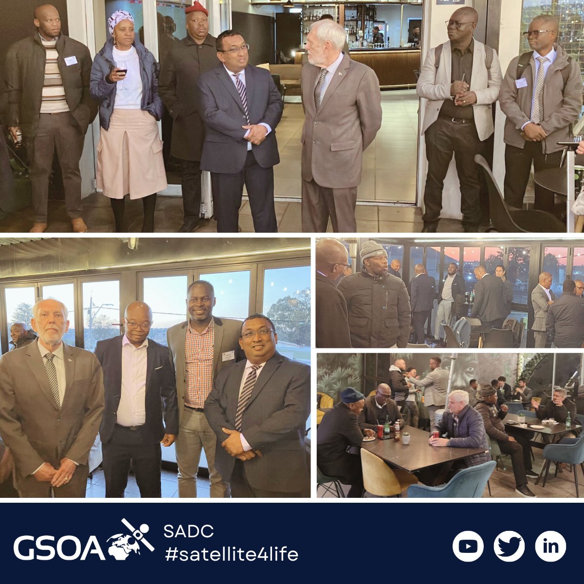 GSOA_SAT's tweet image. 🌍🛰 The #SADC WRC-27 Prep Meeting is underway in South Africa, with 100 delegates in person & 100 remotely. With 80% of agenda items satellite-related, @GSOA_SAT presented key industry views & hosted a cocktail reception. Thanks to all who participated! #gsoa4satellite #WRC27