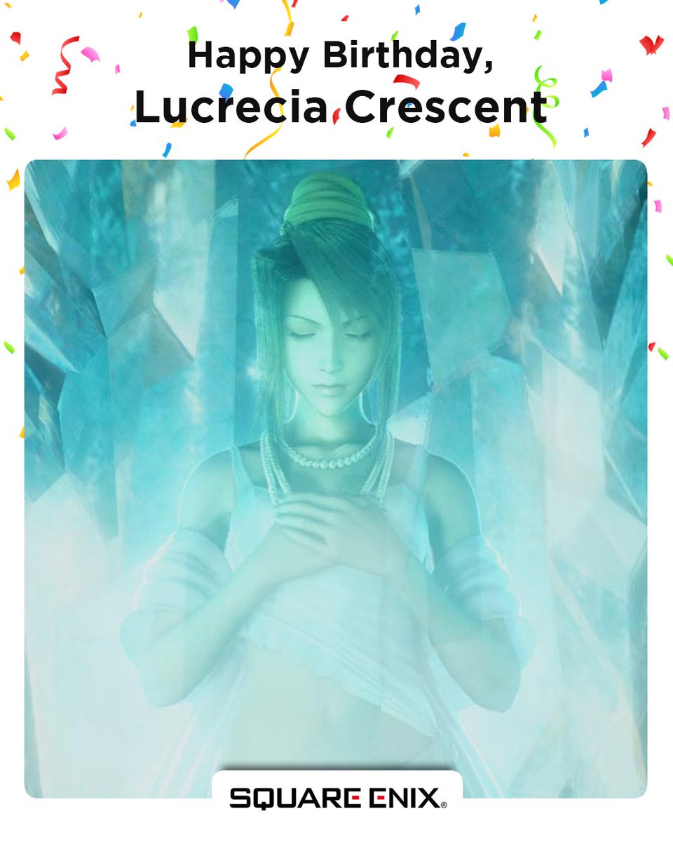 SquareEnixDE's tweet image. Eine brillante Wissenschaftlerin. 💖
Alles Gute, Lucrecia. 💎
Ob Vincent sie wohl heute besucht?
#HappyBirthday #FF7 #SquareEnixDE