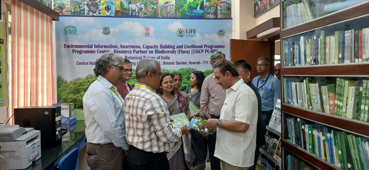 EnvisBsi's tweet photo. Hon'ble Minister of State, MoEF&amp;CC and MEA Shri Kirti Vardhan Singh Ji , Ms. Nameeta Prasad, Joint Secretary, MoEF&amp;CC and other dignitaries visited BSI EIACP Centre on 04.07.2025. Hon'ble Minister of State and Joint Secretary Mam interacted with Team BSI-EIACP PC-RP. https://t.co/eItMRut6US