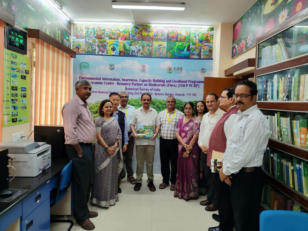 EnvisBsi's tweet photo. Hon'ble Minister of State, MoEF&amp;CC and MEA Shri Kirti Vardhan Singh Ji , Ms. Nameeta Prasad, Joint Secretary, MoEF&amp;CC and other dignitaries visited BSI EIACP Centre on 04.07.2025. Hon'ble Minister of State and Joint Secretary Mam interacted with Team BSI-EIACP PC-RP. https://t.co/eItMRut6US