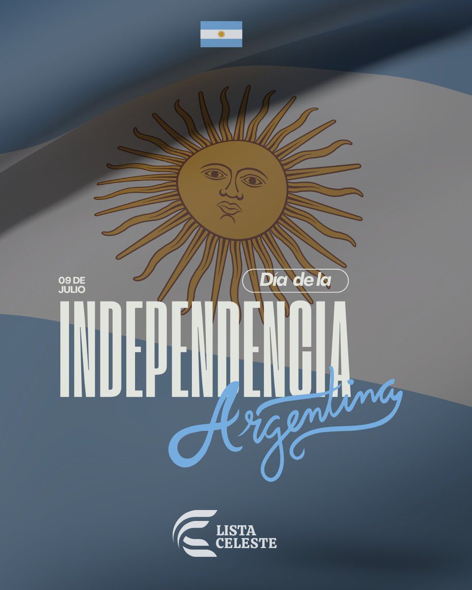 🇦🇷Hoy celebramos la valentía de quienes soñaron con una Argentina libre y soberana.
Porque la independencia no solo se conquista… también se defiende, cada día.