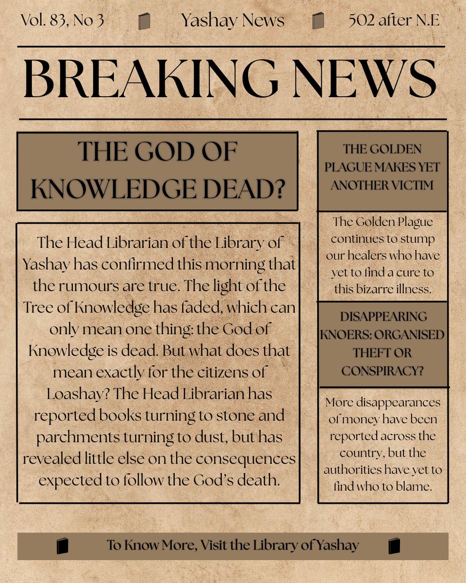 🚨BREAKING NEWS🚨

The world is falling apart one dying page at a time…

#UnhingedPit #A #F