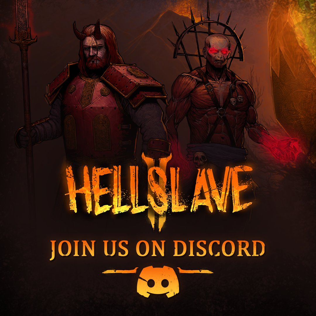 Dear Villagers (@dearvillagers) on Twitter photo Dear Humans,
The gates are open. Join our Discord to discuss Hellslave builds, demons, and dark strategies.
<a href="/ArsGoetiaGames/">Ars Goetia Games / Wishlist HellSlave II on Steam</a> is the solo dev and he's active on Discord if you want a chat or want to share some feedback.
๐ discord.gg/VBQHS4swzh
See you in Hell ๐ฅ Dear Humans,
The gates are open. Join our Discord to discuss Hellslave builds, demons, and dark strategies.
<a href="/ArsGoetiaGames/">Ars Goetia Games / Wishlist HellSlave II on Steam</a> is the solo dev and he's active on Discord if you want a chat or want to share some feedback.
๐ discord.gg/VBQHS4swzh
See you in Hell ๐ฅ