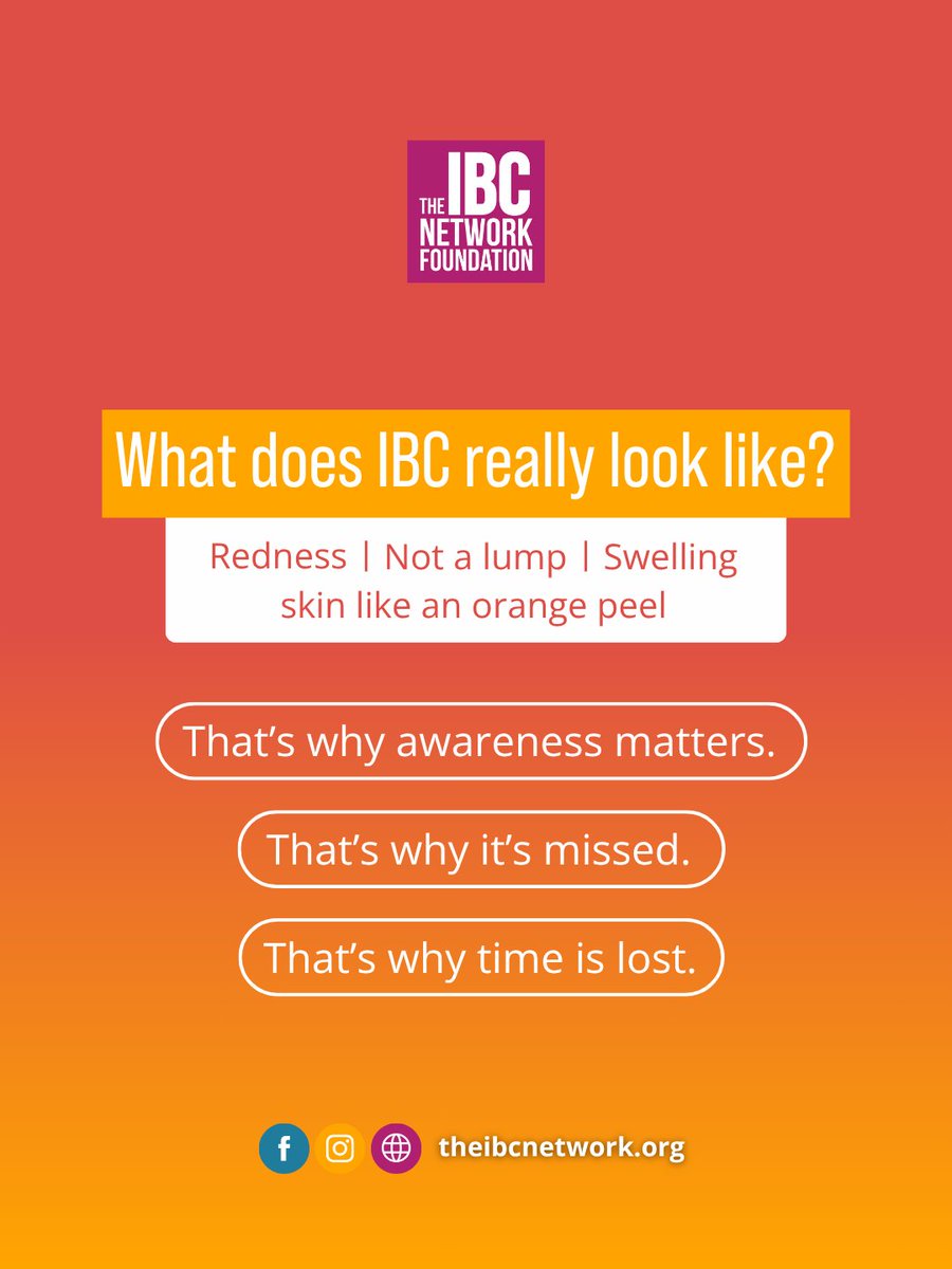 TalkIBC's tweet image. No lump. No warning. Still cancer.
That’s why patients are often misdiagnosed and why time is lost.
Help us spread this message and fund urgent research at theibcnetwork.org
#inflammatorybreastcancer #ibc #nolumpstillcancer #breastcancer #talkibc #repibc #representibc