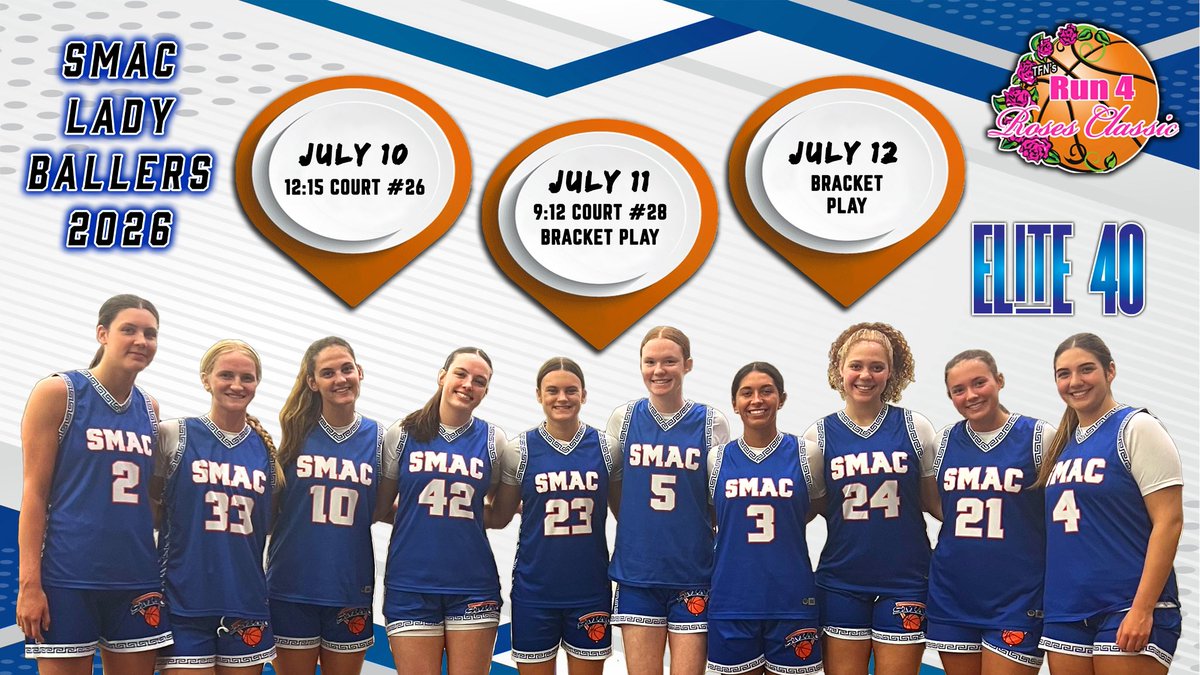 jessessimon's tweet image. My schedule for Run for the Roses! @SMACBasketball @Elite40League