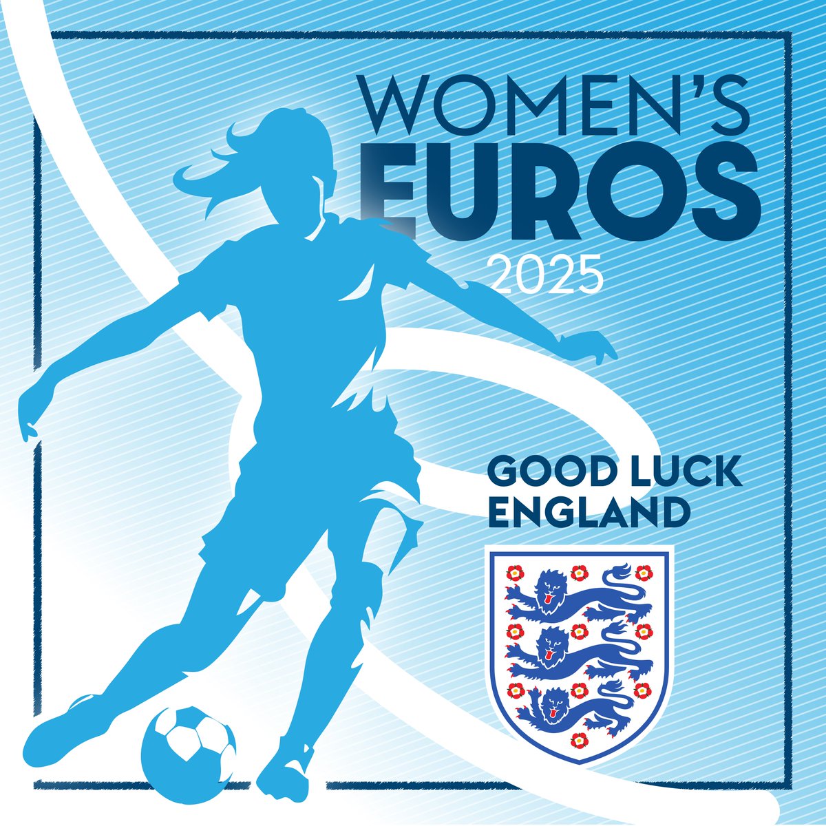 DCMS's tweet image. Good luck to @lionesses as they take on Sweden @WEURO2025