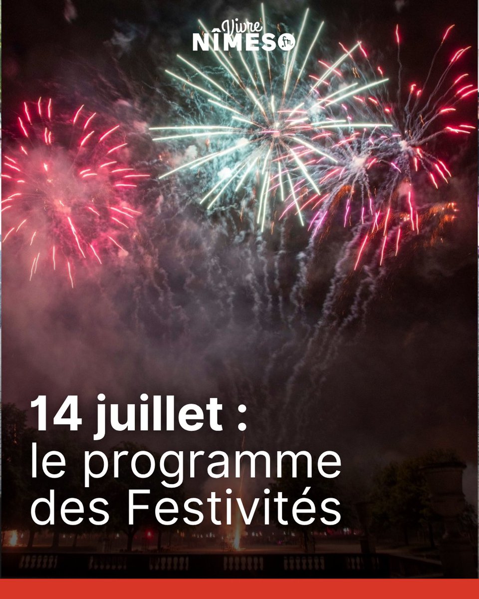 nimes's tweet image. 🥳 14 Juillet : le programme des festivités à Nîmes
🎆 Feu d’artifice et bal des pompiers viennent animer l’avenue Jean-Jaurès en soirée
🇫🇷 Avant cela, le traditionnel défilé militaire se tient sur l'avenue de la Libération
Toutes les infos ici ▶ swll.to/UGtmkV