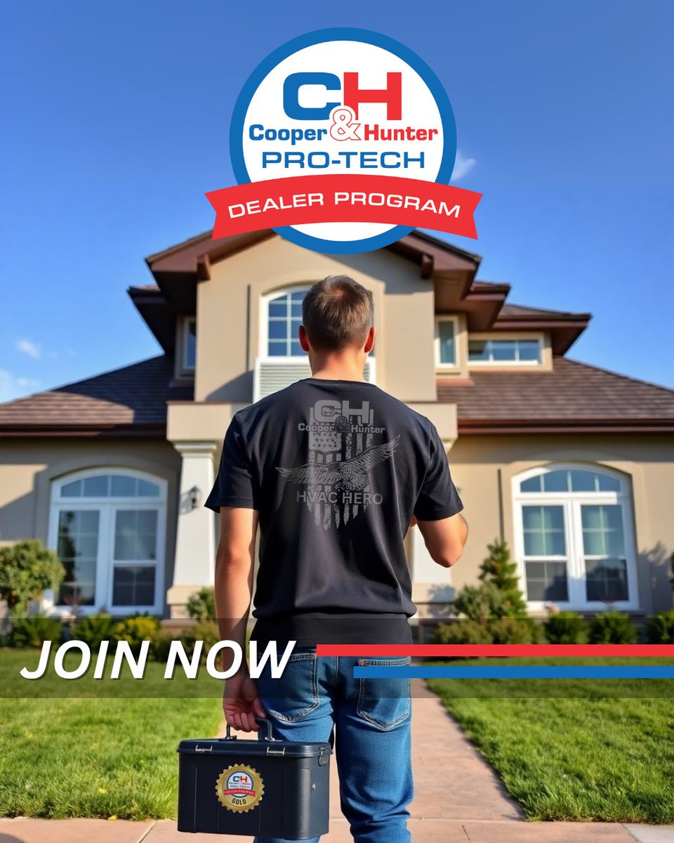 Join the Pro-Tech Dealer Program Today! 
Get rewarded for doing what you do best! Join the Cooper&amp;Hunter Pro-Tech Dealer Program and unlock exclusive benefits like: ✅ Cash Back ✅ Extended Warranty ✅ Access to Cooper&amp;Hunter University …and so much more.