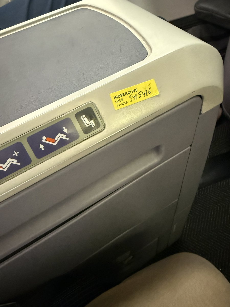 zschiffman's tweet photo. @united I upgraded to Polaris to sleep on a 6am flight. My seat is inoperative. I was offered 10k miles or $200 ETC or a seat in the back of economy. 

Not even a refund for the upgrade I paid for? make this make sense to me. It should be both. Upsetting for my choice airline https://t.co/xRw8OAP4SM