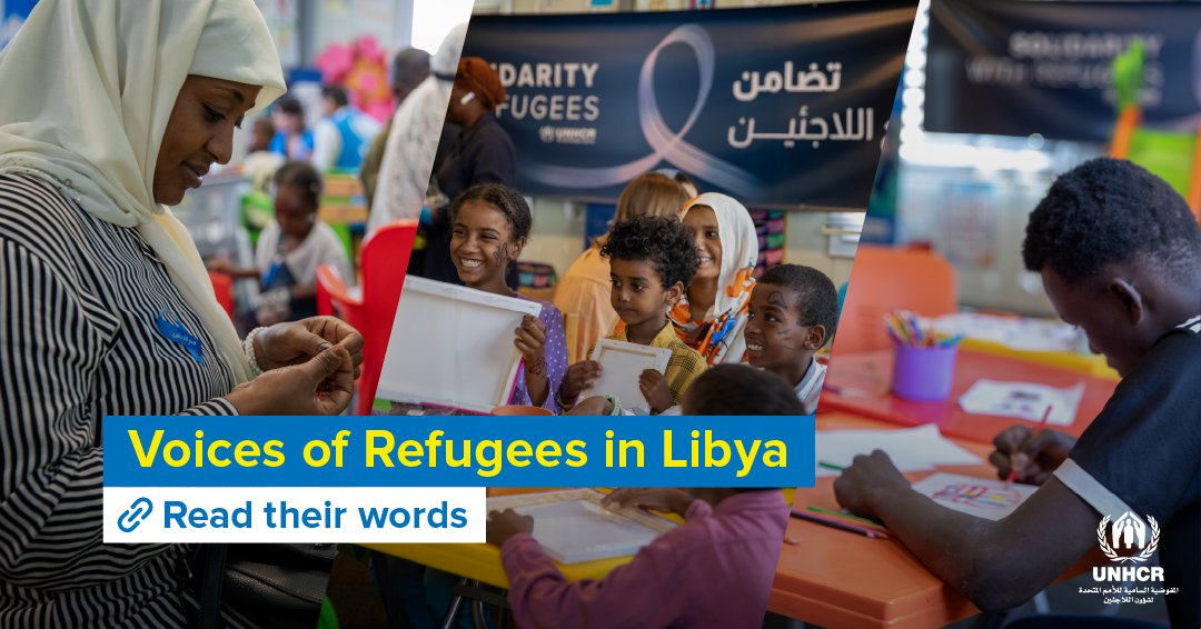 UNHCRLibya's tweet image. 🟦 New Photo Essay: Voices of Refugees
Radeyya, Jeto, & Ahmed are three refugees who found safety in Libya after losing nearly everything. Their stories speak of pain; but also of resilience, dignity, and hope.
Read their words 👇
🔗libya.un.org/en/297415-voic…