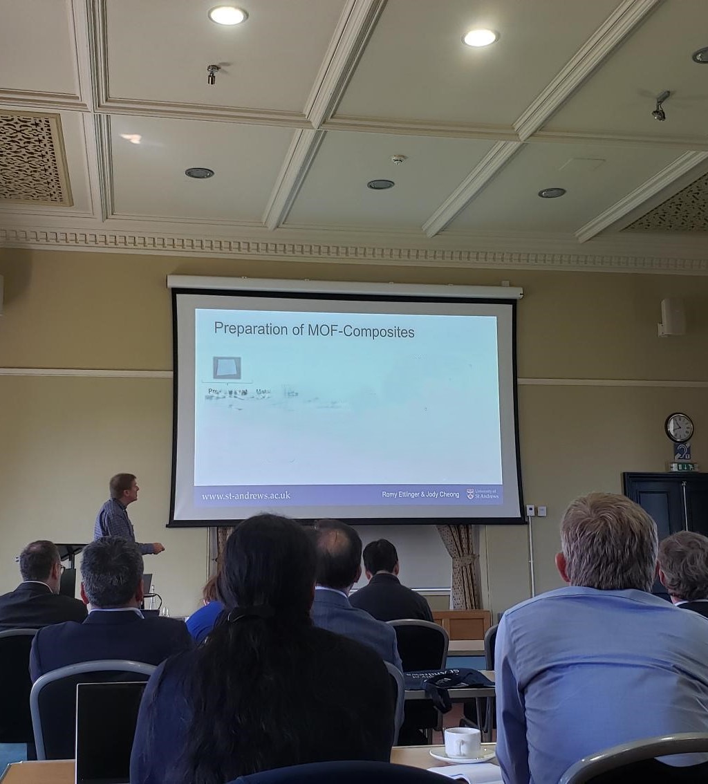 Almost #tbt... Russell presenting at the Soochow (China)/ St Andrews Symposium in Advanced Materials last June. Great talks and numerous ideas for collaborations.

Thanks <a href="/ezc_group/">EZ-C Group</a> for organising it.