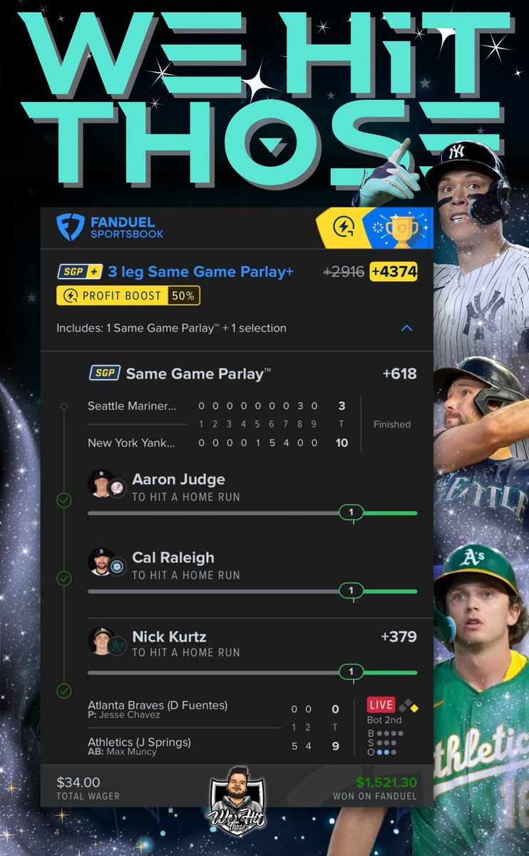 CappCollective's tweet image. π¨π¨ ππππ ππ π¨π¨
Cash this #parlay from capper @WeHitThose__9
$34 β> $1,500 β
β
β
β
Less than 50 spots left to join VIP for only $18 with code βJulyβ at checkout!
whop.com/c/thecapperscoβ¦