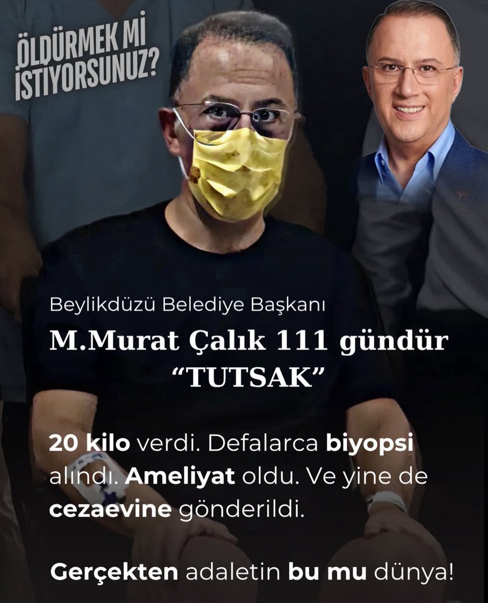 🩸Resmen cinayete teşebbüs bu tutuklama!
Biraz vicdan ya hu‼️
#MuratÇalıkSerbestBırakılsın
