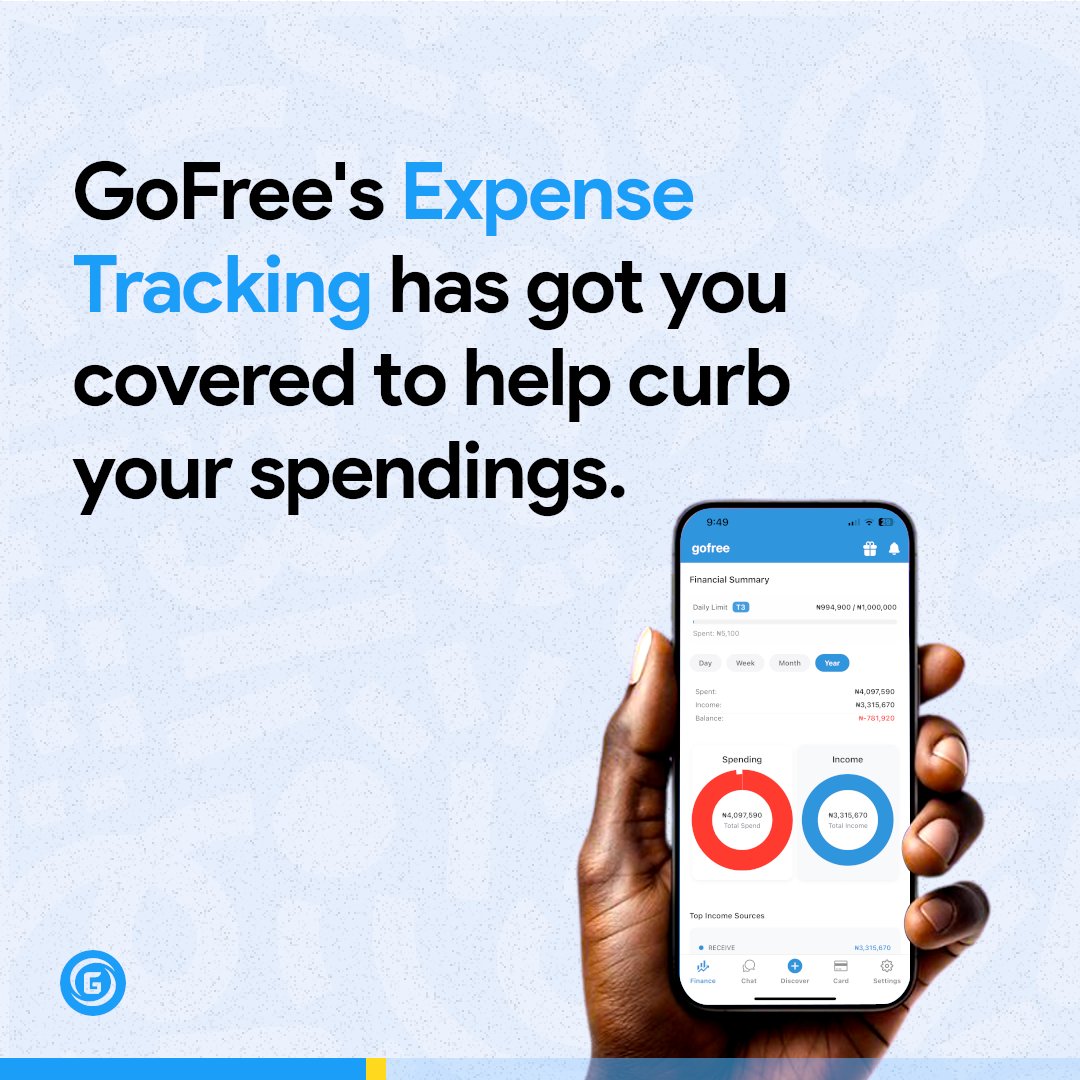 joingofree's tweet photo. Spending all your money and wondering where it went? ๐
GoFreeโs Expense Tracker helps you stay in control. ๐ณ๐
Download now: https://t.co/G8KGvlMZGE
#GoFree #ExpenseTracker #JoinGoFree https://t.co/lcIxOkzJfy