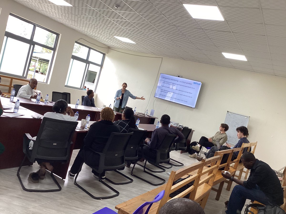 GSU_Rwanda's tweet photo. Today we continue our training at @Ruhengerirefer1 to highlight the usage of #IoT and #AI in maternal health in preventing mothers and child mortality through @GSU_Rwanda in partnership with @EdinburghUni and @Sibel_Health #SIV #IoT #AI #IMPALA https://t.co/APt0ieZABl