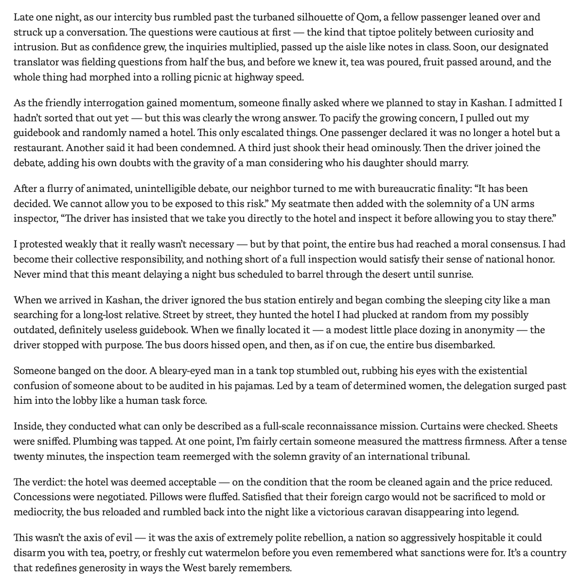 LKP 🪬 (@lesley_kp) on Twitter photo 'What If the Axis of Evil Served You Watermelon?'
🙏 <a href="/troynahumko/">Troy Nahumko</a>
"Why do they hate us?" echoed from Iran to Cuba and places between
counterpunch.org/2025/07/06/wha… 'What If the Axis of Evil Served You Watermelon?'
🙏 <a href="/troynahumko/">Troy Nahumko</a>
"Why do they hate us?" echoed from Iran to Cuba and places between
counterpunch.org/2025/07/06/wha…