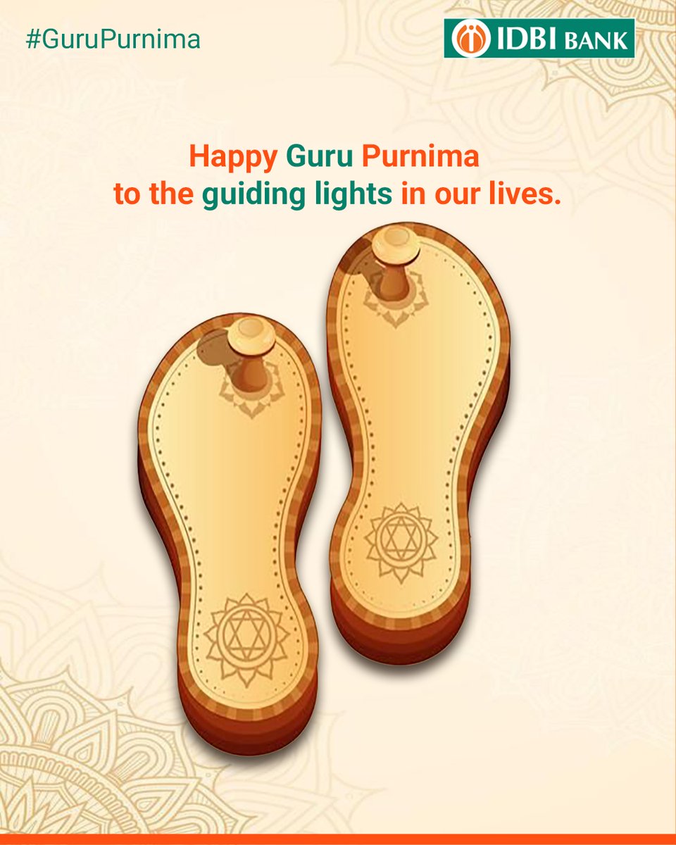 IDBI_Bank's tweet image. A bow of gratitude to the ones who light our path, shape our minds, and lead us from ignorance to wisdom.

This Guru Purnima, we honour every teacher, mentor and guide who makes us better, every step of the way.

#GuruPurnima #GuidingForces #LifeLessons #GuruPurnima2025 #IDBIBank