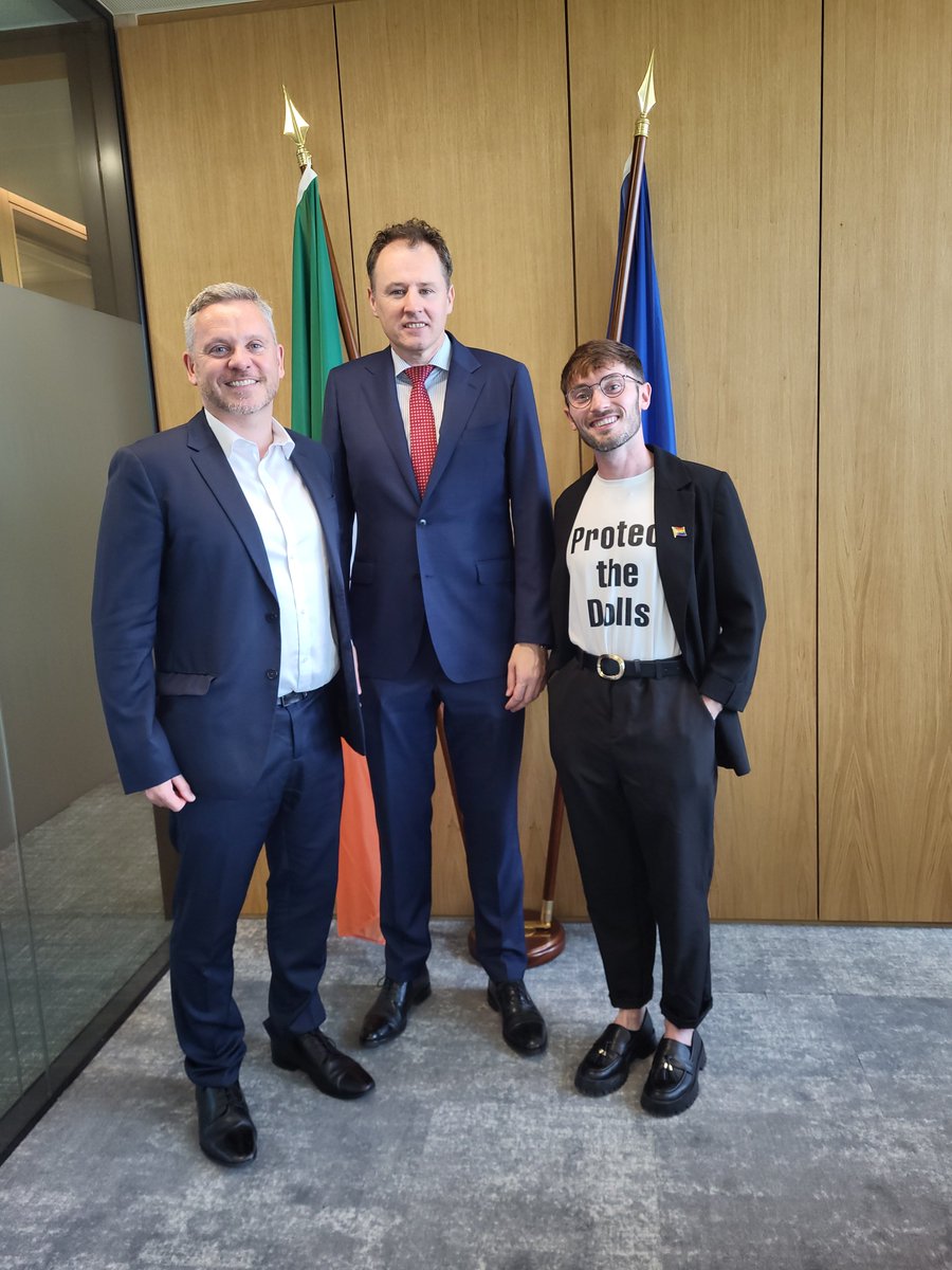 McConalogue's tweet image. Had positive engagement with Sporting Pride’s Co-Chair and National Governing Body Liaison, Aidan Walsh, and Sports Club and Fundraising Officer, Gary McNevin.