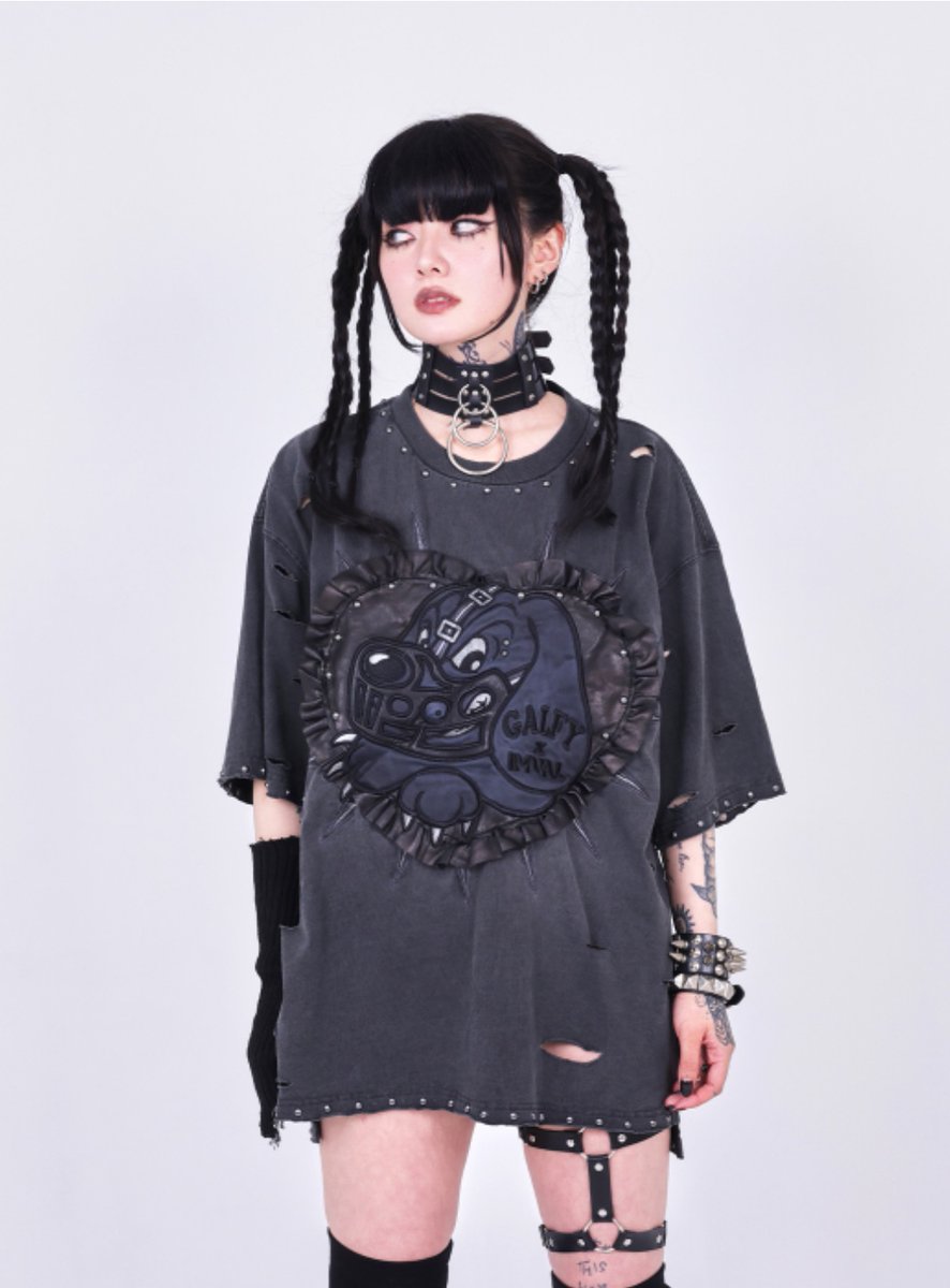 Bondage [WHT] Foodie x GALFY Dog トップス IMVAL