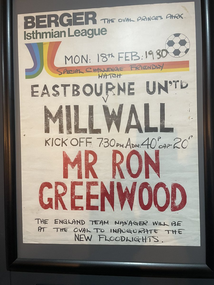 Fish, Chips and Football (@fishchipsfooty) on Twitter photo Great to see another lovely piece of football history on display <a href="/eastbourneuafc/">Eastbourne United AFC</a> <a href="/TheOvalArena3G/">The Oval Arena 3G - Eastbourne</a> A proper football club that is proud of its history.
Tues 8 July
<a href="/eastbourneuafc/">Eastbourne United AFC</a>
<a href="/CrowboroughAFC/">Crowborough Athletic FC</a>
Friendly Great to see another lovely piece of football history on display <a href="/eastbourneuafc/">Eastbourne United AFC</a> <a href="/TheOvalArena3G/">The Oval Arena 3G - Eastbourne</a> A proper football club that is proud of its history.
Tues 8 July
<a href="/eastbourneuafc/">Eastbourne United AFC</a>
<a href="/CrowboroughAFC/">Crowborough Athletic FC</a>
Friendly