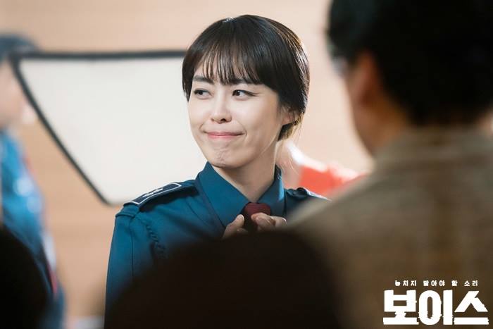 Smiling behind the scenes