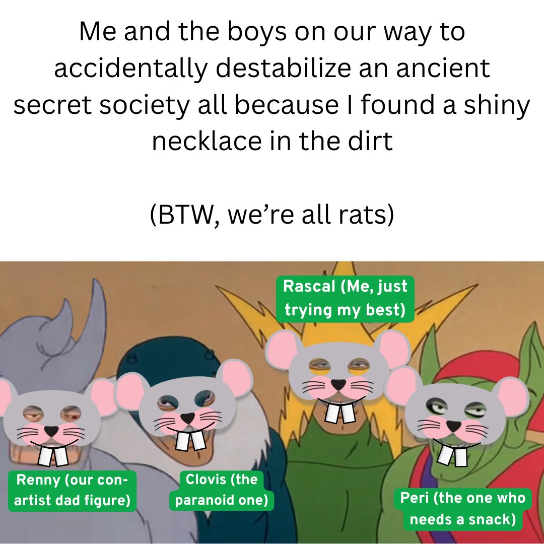 _jreynolds11's tweet image. NATIONAL TREASURE X REDWALL = THE ADVENTURES OF RASCAL BLAZE
#MG #W #UnhingedPit