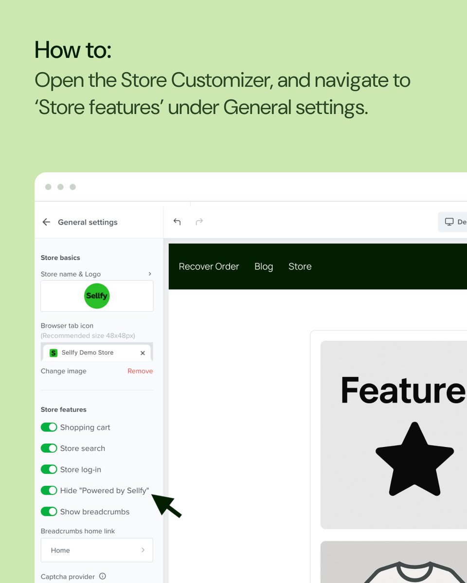 Sellfy's tweet photo. Want your brand to stay front and center? Check out Sellfy's white-label solution - no distractions, no third-party logos, no "powered by" anything. 🙌 https://t.co/gCE3u8v4pt