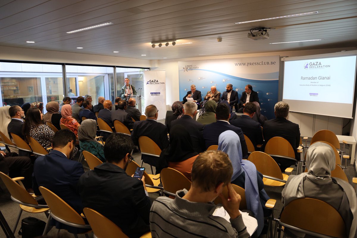 #GAZZE DEKLERASYONU / #GAZA DECLARATION

🇹🇷Bugün #Brüksel’de #Avrupa’nın dört bir yanından İslami kuruluşlarla birlikte #Gazze Deklerasyon’unu sunduk.

Soykırımın derhal durdurulmasını, insani yardıma engelsiz erişimi ve özgür, egemen bir Filistin devletinin tanınmasını talep